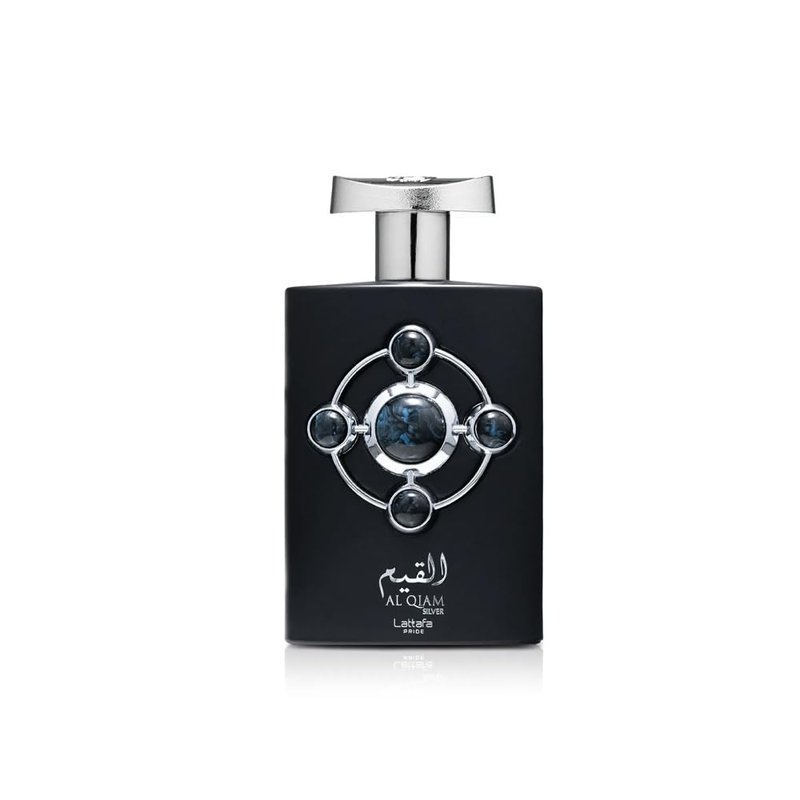 Lattafa Perfumes Al Qiam Silver for Unisex Eau de Parfum Spray, 3.4 Ounce