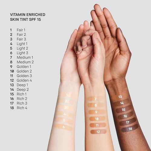 Bobbi Brown Vitamin Enriched Skin Tint SPF 15 | Broad Spectrum SPF Skin Tint | Hydrating Tinted Moisturizer | Vitamins B, C, & E, 1.7 Fl Oz