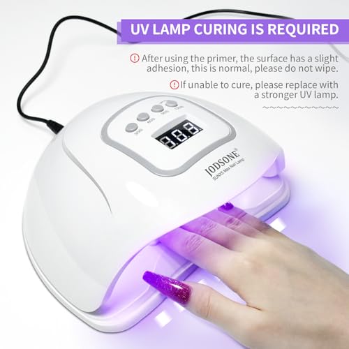 JODSONE 2 Bottles 10ml Of Top Coat Base Coat Gel Polish Set Bright Surface At Home DIY Nail Salon Girl Gift, transparent