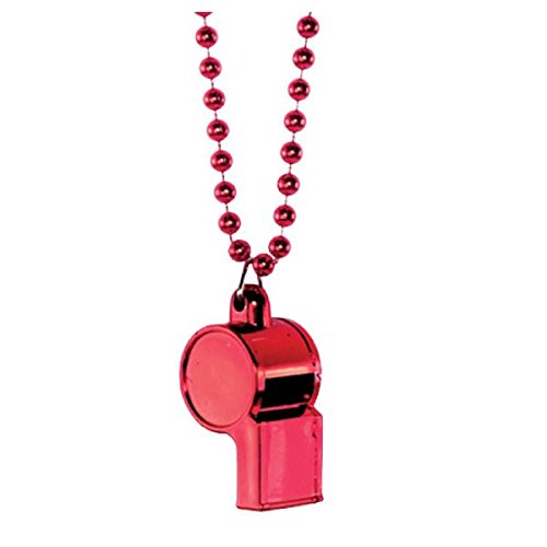 WHISTLE ON CHAIN RED (12/576)