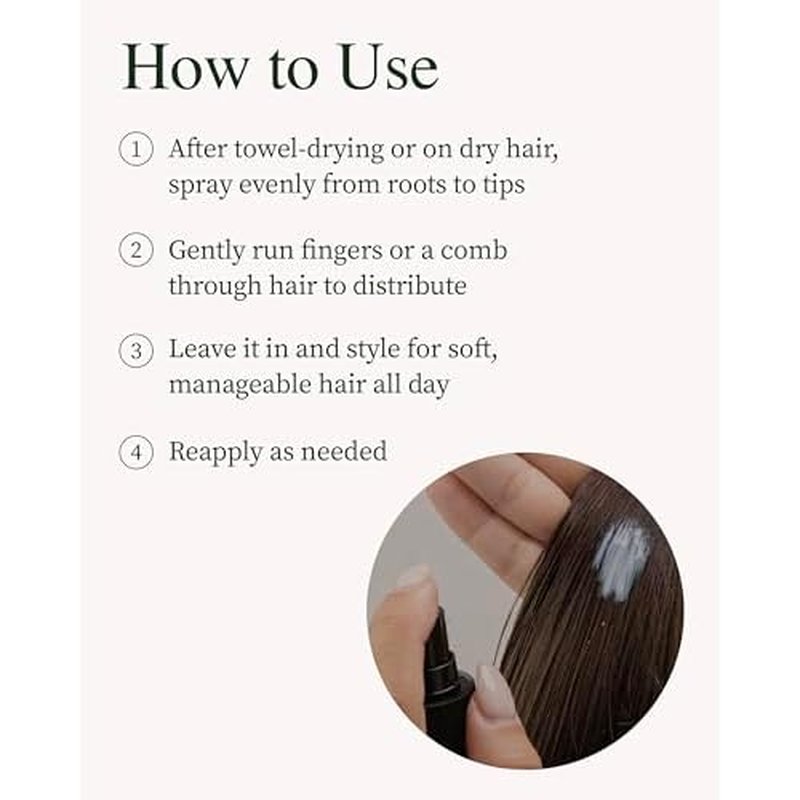 YADAH Detangled Leave-In Cream Mist, 5.07 Fl oz | Non-Greasy Hydration with Ceramide NP, Jojoba Oil & Keratin | Restores Shine, Repairs Damage, Prevents Frizz for All Hair Types