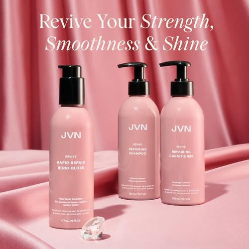 JVN Revive Repairing Shampoo and Conditioner Set, 20 Fl Oz, Strengthen & Repair Damaged, Color Treated, or Fragile Hair, Hair Care for Women and Men, Silicone and Sulfate Free Shampoo and Conditioner