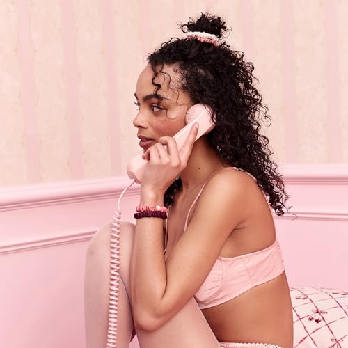 slip Skinny Scrunchies in Candy Cane Ornament Packaging: Anti-Crease, Anti-Breakage Slipsilk¢â Design Protects Delicate Hair | Includes 4 Pure Silk Scrunchies