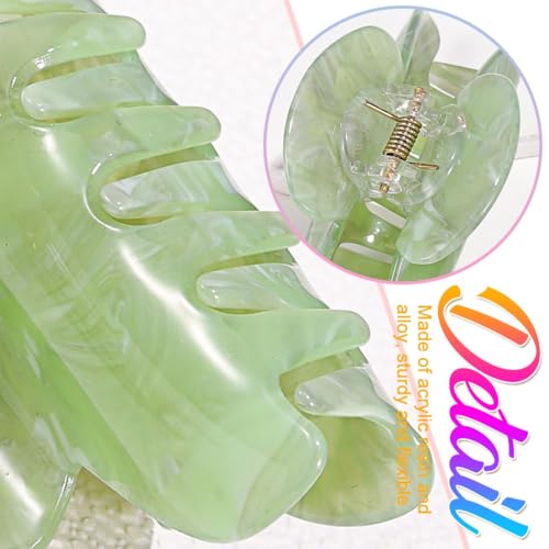 CAKURE Claw Clips Acrylic Hair Clips Medium Claw Clip Hair Accessories for Women (Pack of 2)
