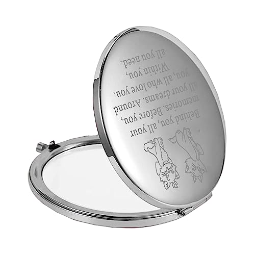 FEELMEM Cat Inspired Gift Movie Fans Compact Makeup Mirror Gift Cartoon Movie Themed Gift