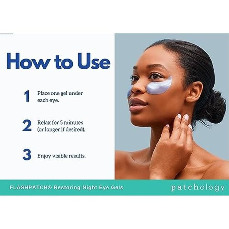 Patchology Restoring Eye Gel Patches with Retinol & Collagen - Eye Masks for Dark Circles, Puffy Eyes & Wrinkles - Anti-Aging Overnight Eye Pads Set - Brighten Skin Care for Eye Bags (30 Pairs)