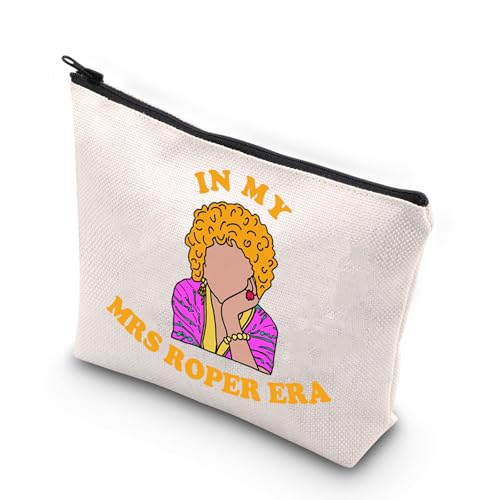JNIAP Mrs.Roper Makeup Bag Mr Roper And Mrs Ropers Gifts In My Mrs Roper Era Gifts Sitcom Inspired Zipper Pouch (Mrs Roper Era)