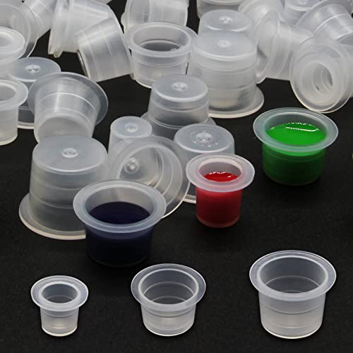 Ink Caps - 300Pcs Mixed Disposable Plastic Pigment Ink Caps Cups(Small#8,Medium#11,Large#15) ¡¦ ¡¦¡¦