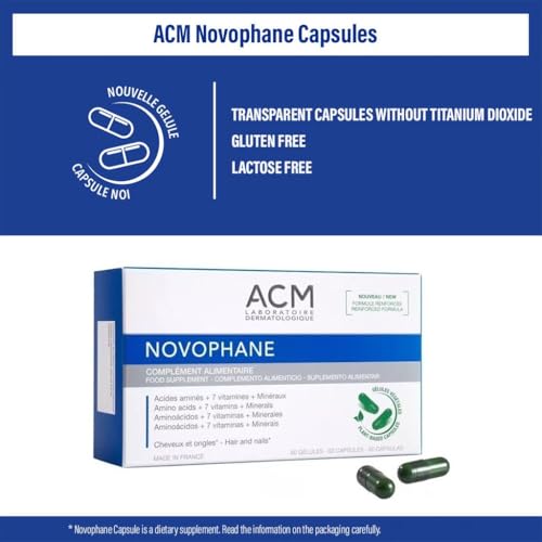 ACM Laboratoire Novophane Caps Anti Hair Loss Alopecia Treatment Nails Fragility Skin Capital