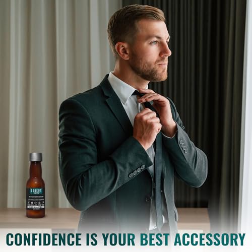 Hair and Beard Thickening Serum for Men ? Lightweight Root Activator for Thinning Hair, Scalp Nourishment for Fuller, Stronger-Looking Hair