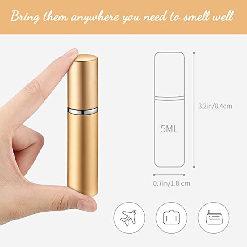 140 Pcs Perfume Travel Refillable Atomizers Bulk Mini Atomizer Sprayer with Perfume Refill Pump Dispenser Pump Transfer Tool (Mixed Color,5 ml)
