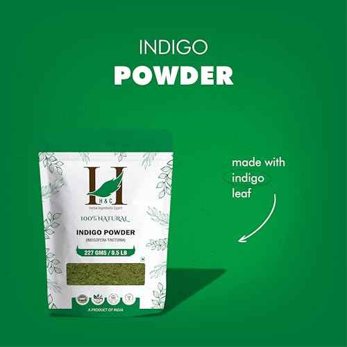 100% Natural Indigo Powder for Hair (227g / (1/2 lb) / 8 ounces) Indigofera tinctoria to color your hair brown to black