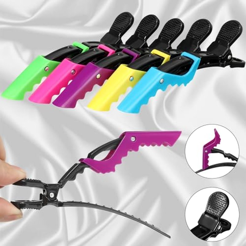 Honoson Hair Braider Set, 7 Pieces Automatic Hair Braider with Electronic Hair Braiding Tool Machine, Rat Tail Comb and Crocodile Hair Clips for DIY Hair Styling (Bright Color)