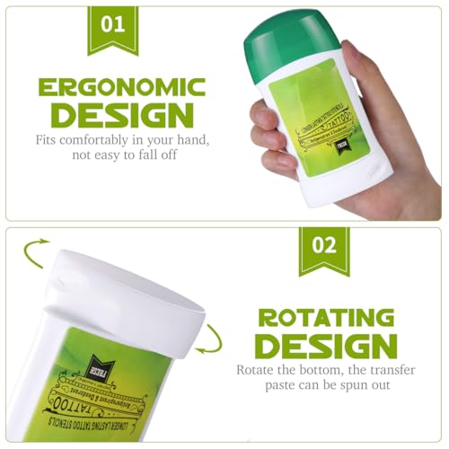 Tattoo Transfer Gel Stick Tattoo Transfer Cream Gel Tattoo Transfer Stick Transfer Supplies for Tattooing Antiperspirant Tattoo Deodorant, Safe Temporary Tattoo Supplies