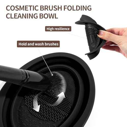 MAANGE 37 Pcs Makeup Brush Set Premium Synthetic Make Up Brushes Foundation Eye Shadow Powder Concealers Brushes Set for Beginners & Professional Makeup Tool Set (Black)