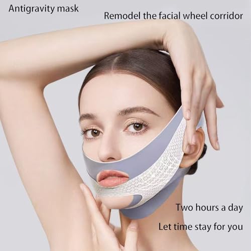 TFAXOG V Line Lifting Mask Chin Strap for Sleeping Reusable£¬Face Lift Tape Face Slimmer for Women£¬Jaw Trainer£¨Pink. Black. Blue£© Variety of Options.(Pink,2PCS)