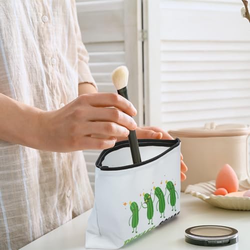 12 Pcs Pickle Bags Pouches for Pickle Lovers Funny Gifts Dill Cosmetic Bag for Girls