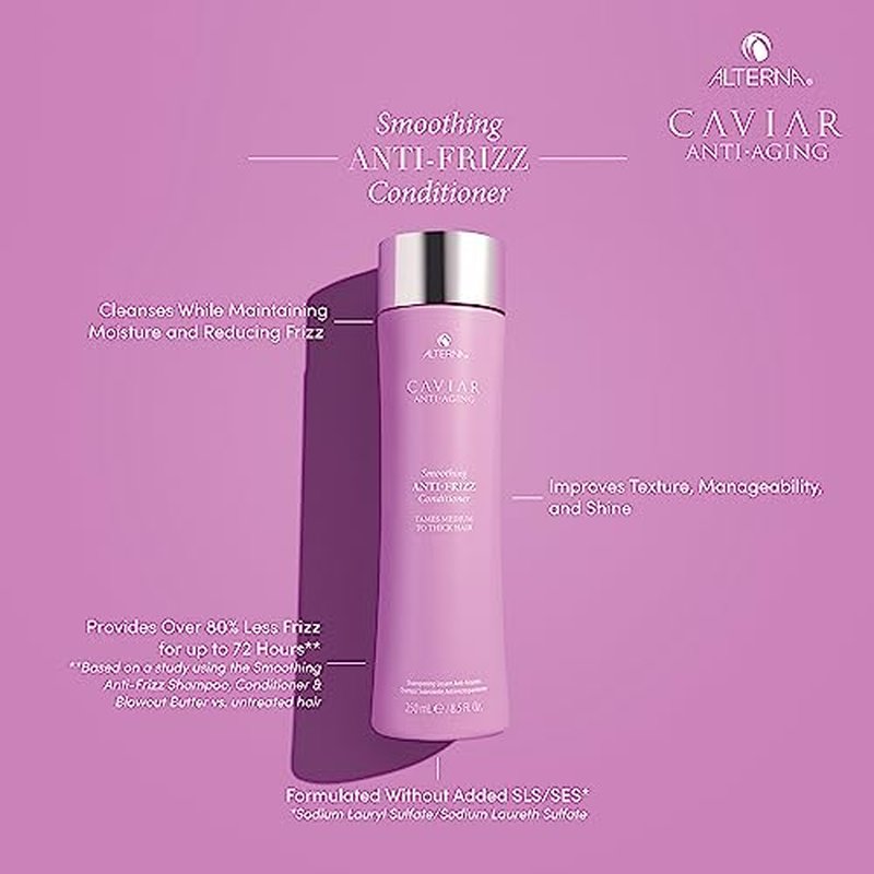 CAVIAR Anti-Aging Smoothing Anti-Frizz Conditioner| For Medium, Thick Hair | Smooths Hair, Tames Frizz | Sulfate Free