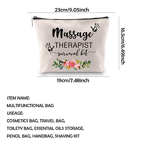 WCGXKO Massage Therapist Makeup Bag Massage Therapist Survival Kit Massage Therapy Graduation Gift