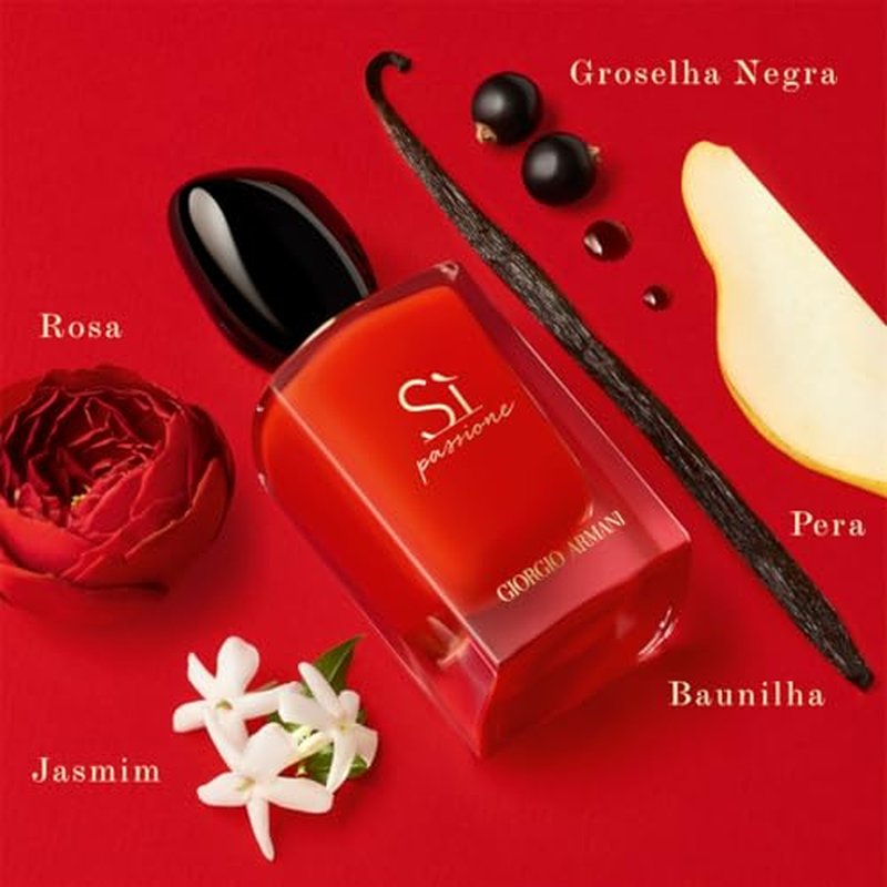 Armani Beauty - S? Passione - Eau de Parfum - Vanilla Perfume for Women - Floral Citrus Fragrance - Blackcurrant Nectar, Damascena Rose, Black Tea Notes