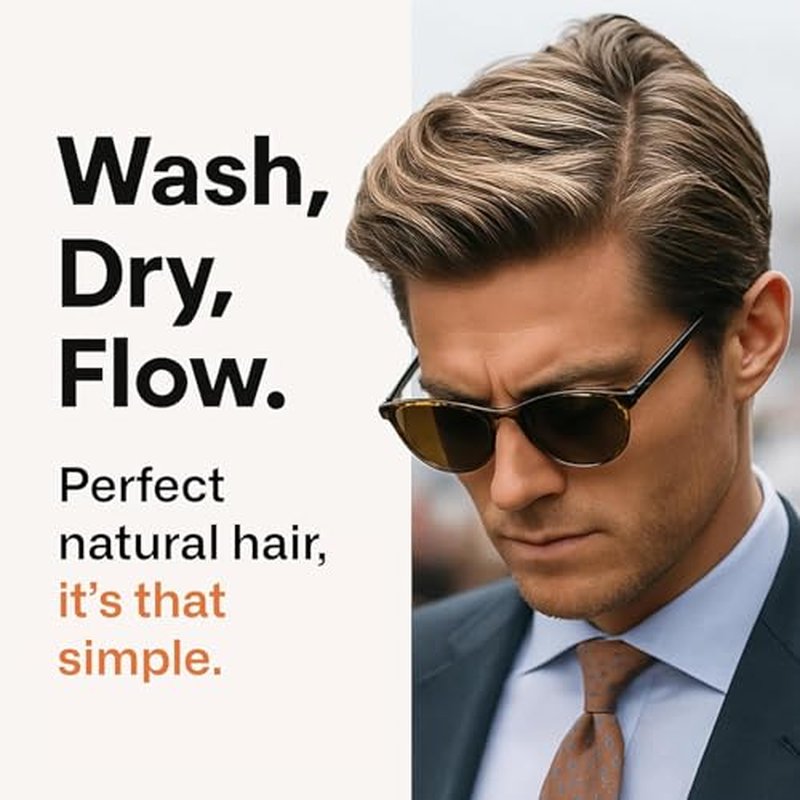 Modern Mammals Men's Shampoo Alternative I Sulfate Free CoWash I Enhances Natural Hair Volume I Lather Free, Cleansing, Hydrating, Replaces Conditioner, 2 in 1, I Barber Recommended (32oz)