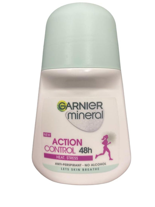 (Pack of 4) Garnier Mineral Action Control Anti-perspirant Roll On for Women 4x50ml