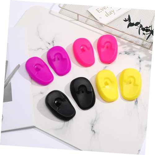 Didiseaon 4pairs Heat-resistant Silicone Ear Muffs for Hair Styling Reusable and Comfortable Ear Covers for Boys and Girls