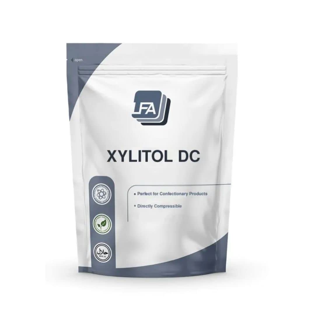 Xylitol DC Powder - 1 kg (2.2 lb) - Direct Compression Low Calorie Tableting Sugar Sweet Binding Agent for Tablet Press Machine Pill Binder Mix - Excipient for Chewable Toothpaste Tablets