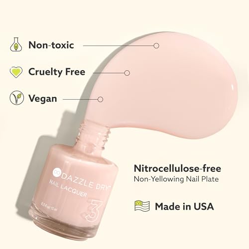 Dazzle Dry Top Coat - Step 4 - A Quick Dry Top Coat Nail Polish - A Gel Nail Polish Top Coat Alternative for Long-Lasting, Non-Toxic Manicures (0.5 fl oz)