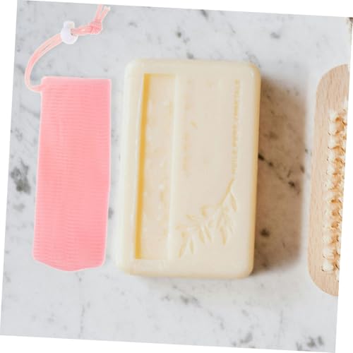 8pcs Soap Bar Bag Thickened Pe Net Pouch for Shampoo Bars Face Cleansers and Exfoliating Gentle Foaming and Quick Drying for Bath and Travel