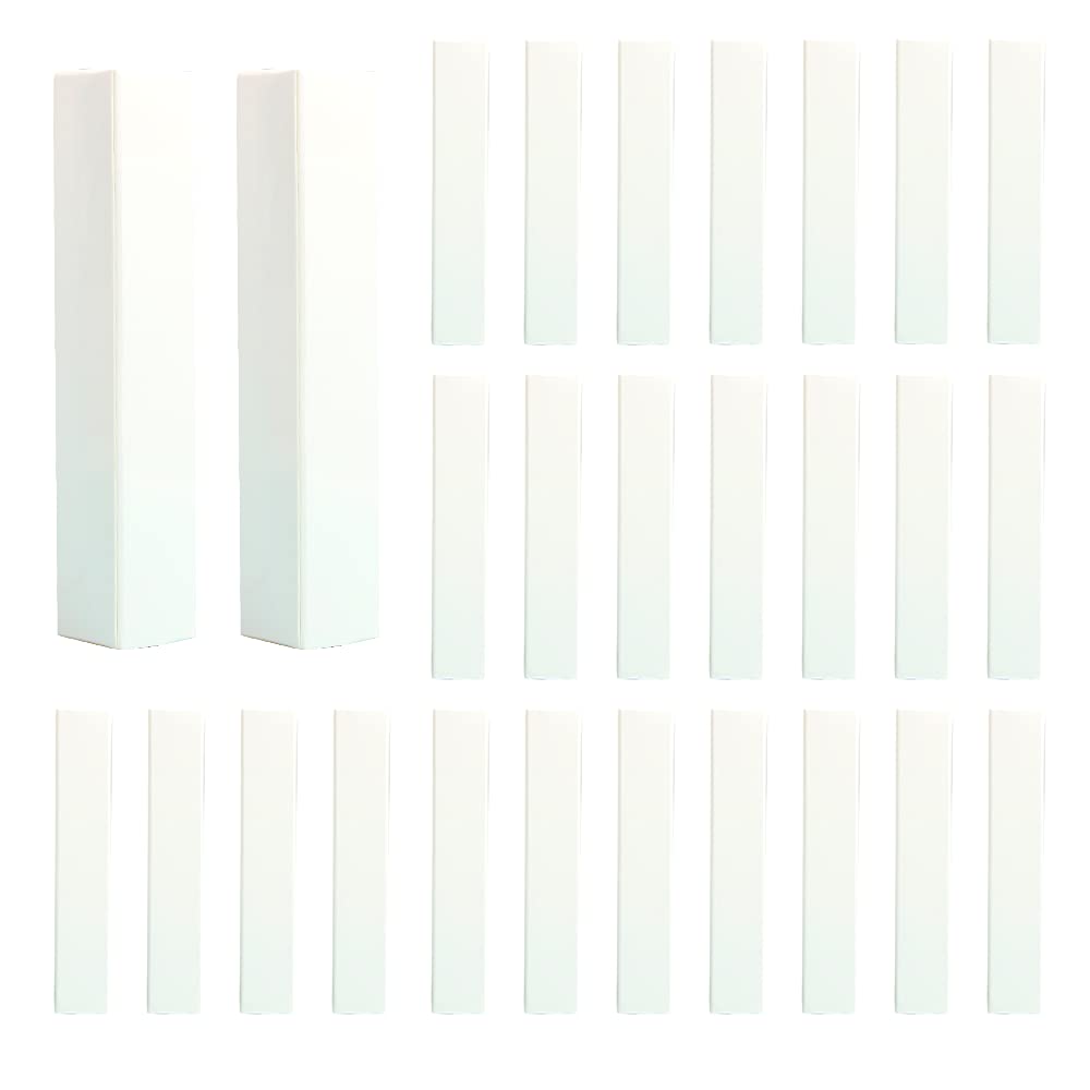 COSIDEA 50 PCS Empty White Lip Gloss Boxes W21 xW21 xH121mm / 0.83*0.83*4.76 inch, Cosmetic Perfume / Mascara Box Packaging for Small Business Wholesale, small Kraft Paper Box Luxury Holder Wrapping