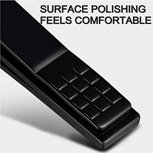 7pcs Manicure Set, Nail Clippers Kit, Stainless Steel Manicure Kit, Nail Clipping Tools Portable Travel Grooming Kit, The Best Gift with Luxurious Case (Black-7)