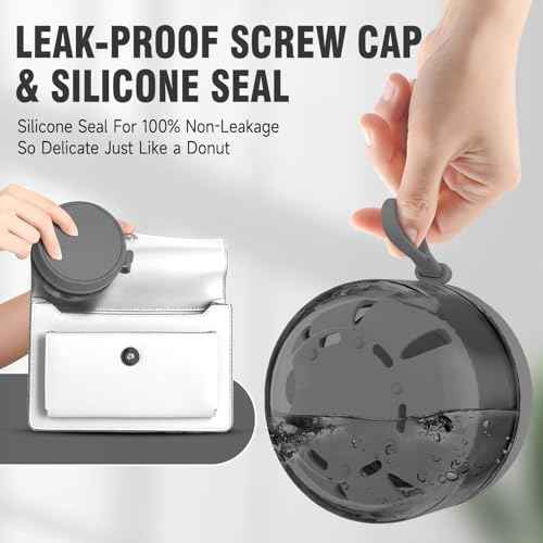 Denture Bath Box Cup, Leak Proof Denture Cup Kit Portable Retainer Case for Travel, Denture Case Cleaning Care for Dentures Aligner Mouth Guard with Denture Brush,Strainer, Removal Tool and Mirror