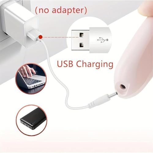 Avoria Foot Shaver, Avoria Electric Foot File, Rechargeable Portable Waterproof Electric Foot Polisher Grinder with 2 Rollers, Calloused Feet Remover Tool, Hard Cracked (Pink)