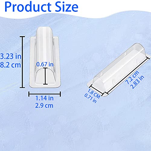 WESAPPINC Clear Chapstick Pouch Plastic Lip Balm Pouches for Gift Cards & Money Cards,Lip Balm Plastic Cover with Adhesive (35PACK)