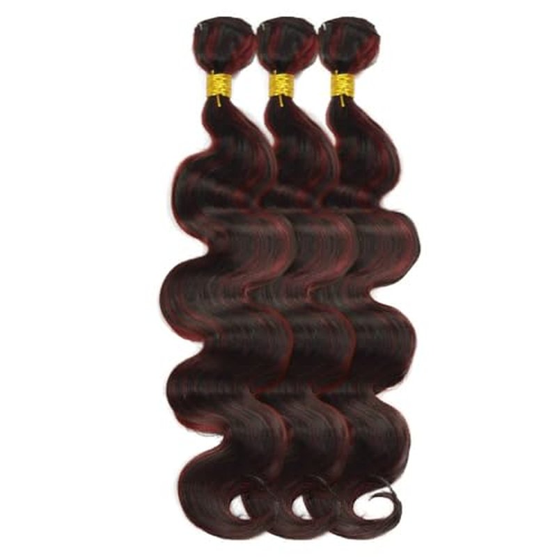 24 26 28 Inch inch Burgundy P1B/99J Body Wave Human Hair Bundles Wine Red 12A Unprocessed Quick Weave for Black Women Soft Sewn In with Double Weft