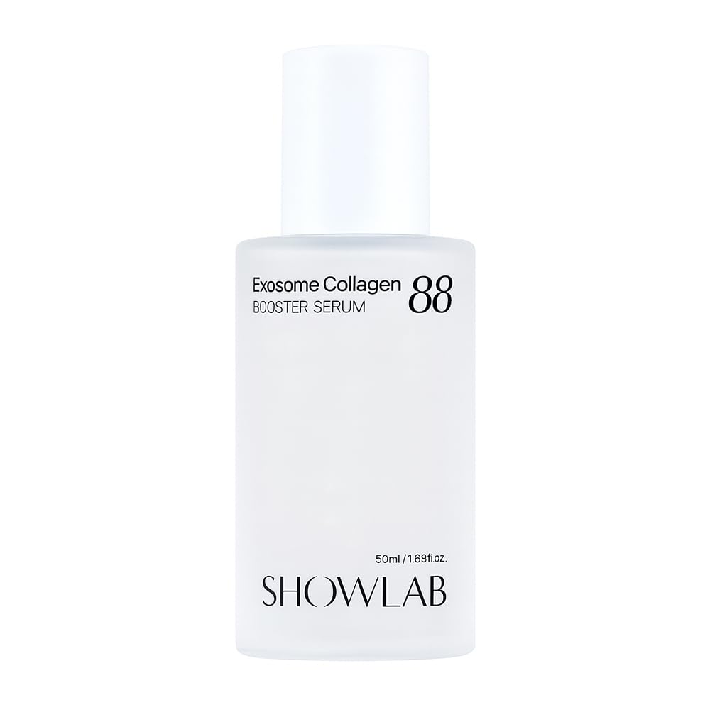 SHOWLAB Exosome Collagen 88 Booster Serum - Korean Face with 88% Collagen Extract, 9 Peptides, Hyaluronic Acid, Niacinamide - Anti-Aging Firming Serum for All Skin Types, 1 oz