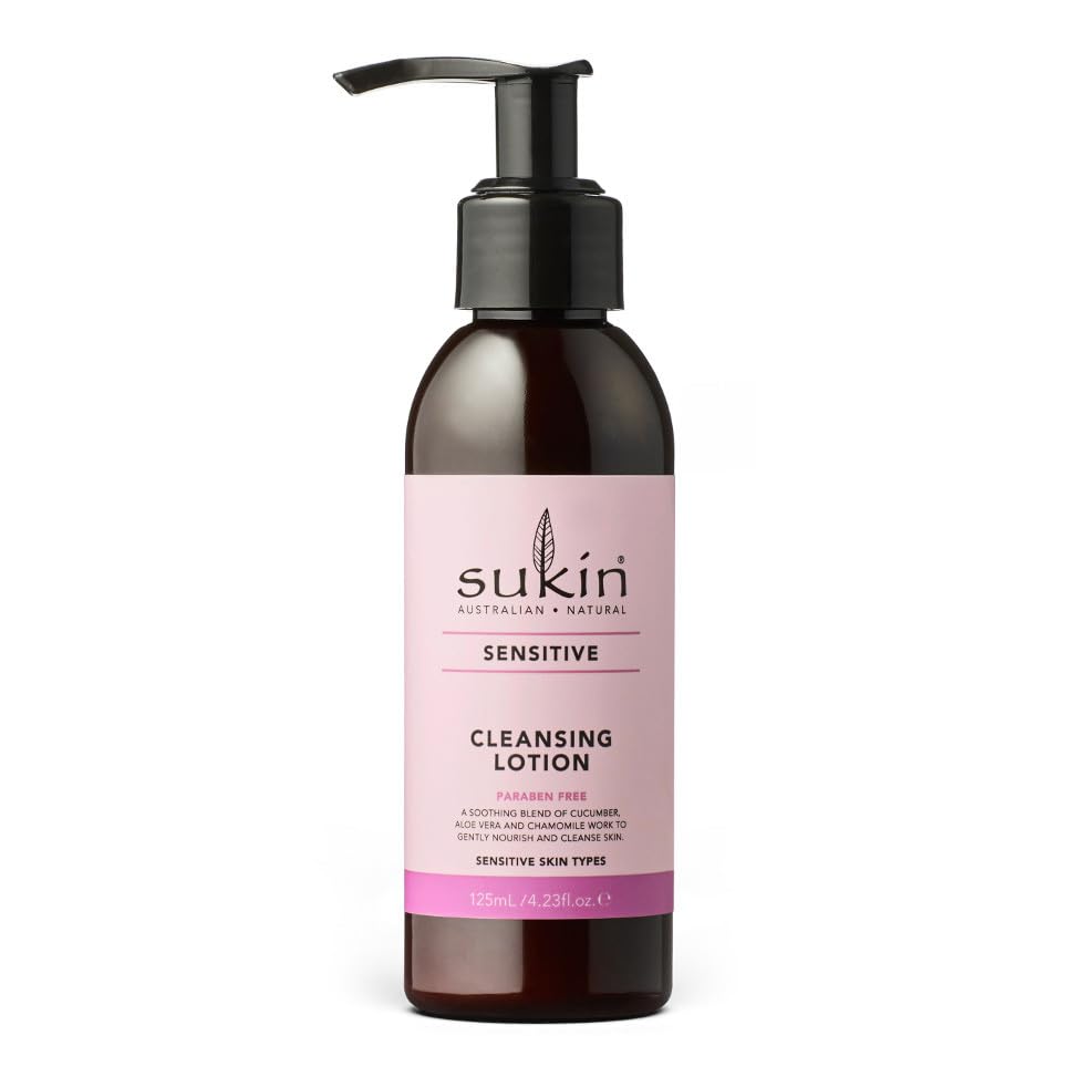Sukin Sensitive Skin Cleansing Lotion, 4.23 Ounces