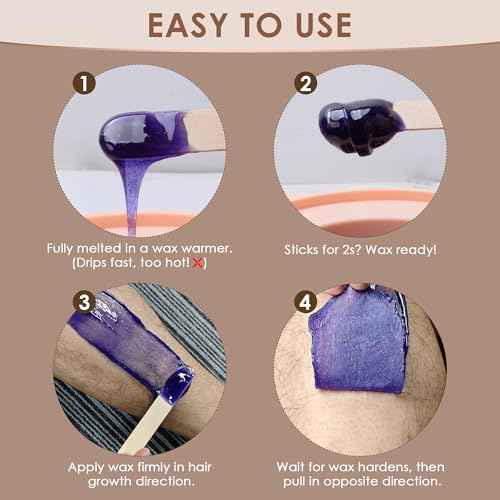 KOTAMU Wax Beads for Hair Removal, Professional Waxing Beads for Underarms, Chin, Bikini, Brazilian, Facial, Arm, Leg, Sensitive Skin, 2.5lb Hard Wax for Thick Thin Hair, Waxing Beans for Women & Men