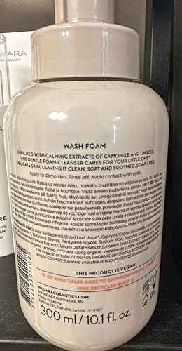 MÁDARA Organic Skincare | KIND Body Wash Foam, 300ml – Organic Certified Baby Bath Wash Cleanser, Gentle Enough For The Whole Family, Sensitive Skin-approved, Soap-free Formula, Ecocert Certified