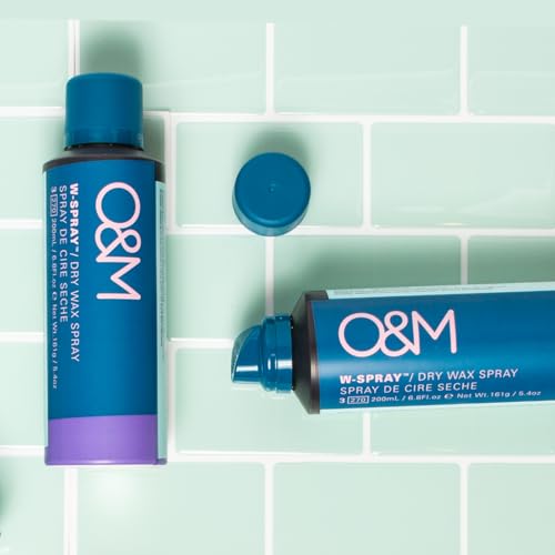 O&M W-Spray Dry Wax Spray for Women, Volumizing Hairspray Texture Mist, Flexible Hold Styling Product, Non-Greasy Finishing Wax, Dry Texturizer with Goji Avocado Lilly Pilly Extracts, 200ml