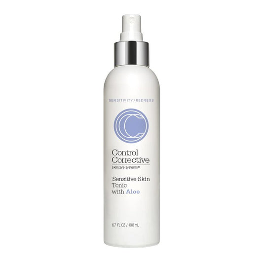 Control CORRECTIVESensitive Skin Tonic with Aloe, 6.7 Fl Oz - Calms Overstimulated Or Reddened Skin Types, Soothing & Sedating with Aloe Vera & Chamomile Extracts, Refreshing, Relaxing, Replenishing