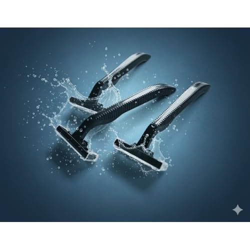 100 Twin Blade Black Disposable Razors in Bulk - Professional or Home Use