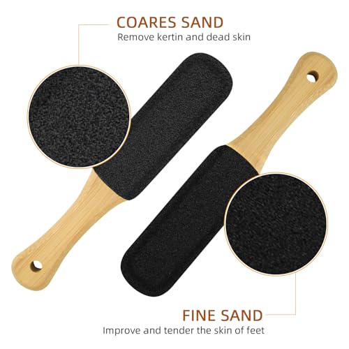 2 Pack Pumice Stone for Feet, Foot File and Callus Remover - Foot Scraper & Exfoliator Tool for Dead Skin, Cracked Heels, Dry Feet Care
