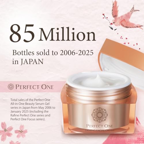 Perfect One All-in-One Face Moisturizer, Ultra Hydrating Anti Aging Face Cream, Japanese Skincare with Collagen for Radiant Skin, Lightweight Facial Moisturizer for All Skin Types and Daily Use, 50g