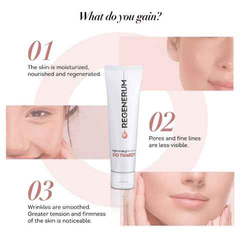 Regenerum - Face Regenerating Serum - Intensive Hydration and Nourishment for Dry and Sensitive Skin with SPF 15 Protection - 50ml
