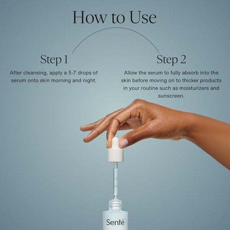 Sent? Hydrate+ Serum | Hyaluronic Acid with HSA for Glass Skin | Deep Hydration & Barrier Support | Fast-Absorbing | Calms & Soothes | Paraben, Cruelty, Fragrance Free | 1.0 oz