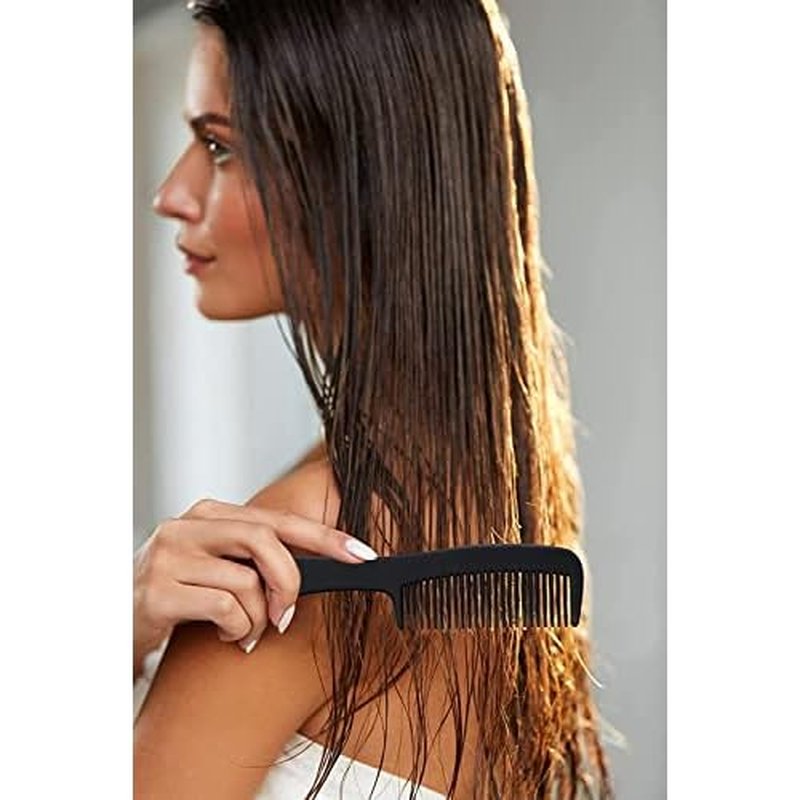 Bulk Hair Combs Pack of 100 - Individually Wrapped for Women, Kids, Hotel, Airbnb, Shelter, Nursing Home, Charity, and Church (Black)