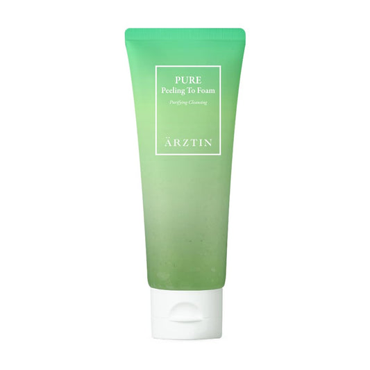 PURE Peeling To Foam, 4 oz. fl. Daily Scrubs Cleanser, Mild Peeling Gommage Natural Scrubs, BHA Exfoliating Moisture Foam Cleansing