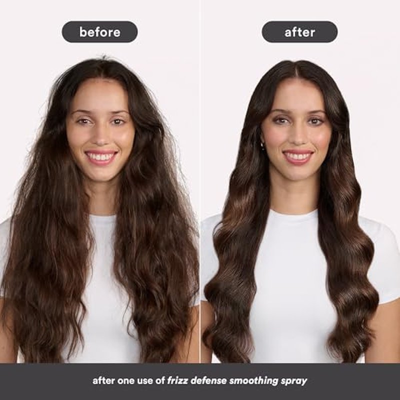 VERB Frizz Defense Smoothing Spray ? Anti-Frizz Shield + Heat Protection for Sleek Blowouts ? No Parabens, Gluten, or Harmful Sulfates ? All Hair Types